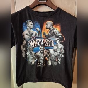 Hybrid & Company WWE Logo Black Tee